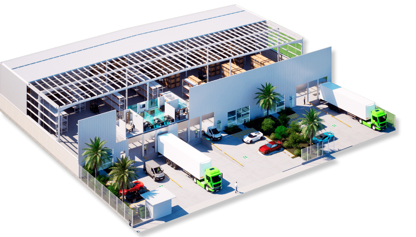 planta 3D Nave | Castelli Park